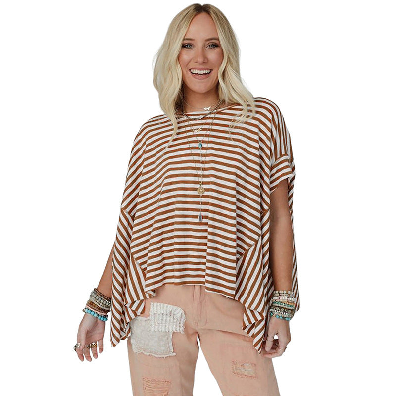 Women's Round Neck Short-sleeved Pullover