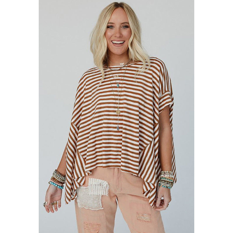 Women's Round Neck Short-sleeved Pullover