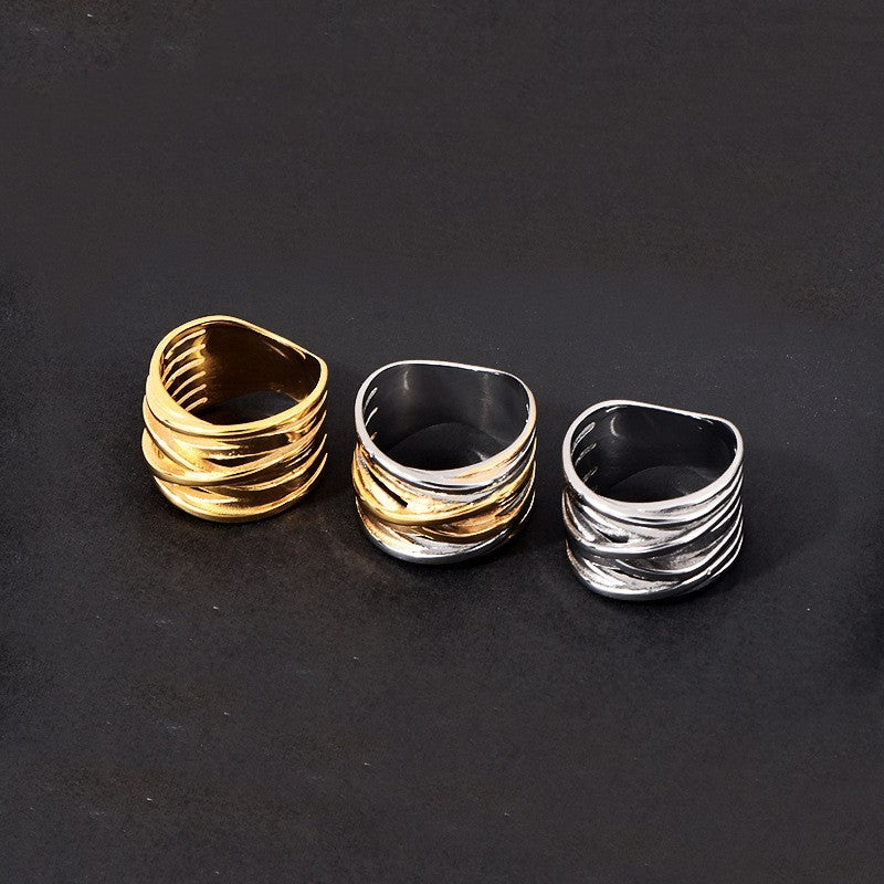 18K Gold Temperament Wild Index Finger Ring