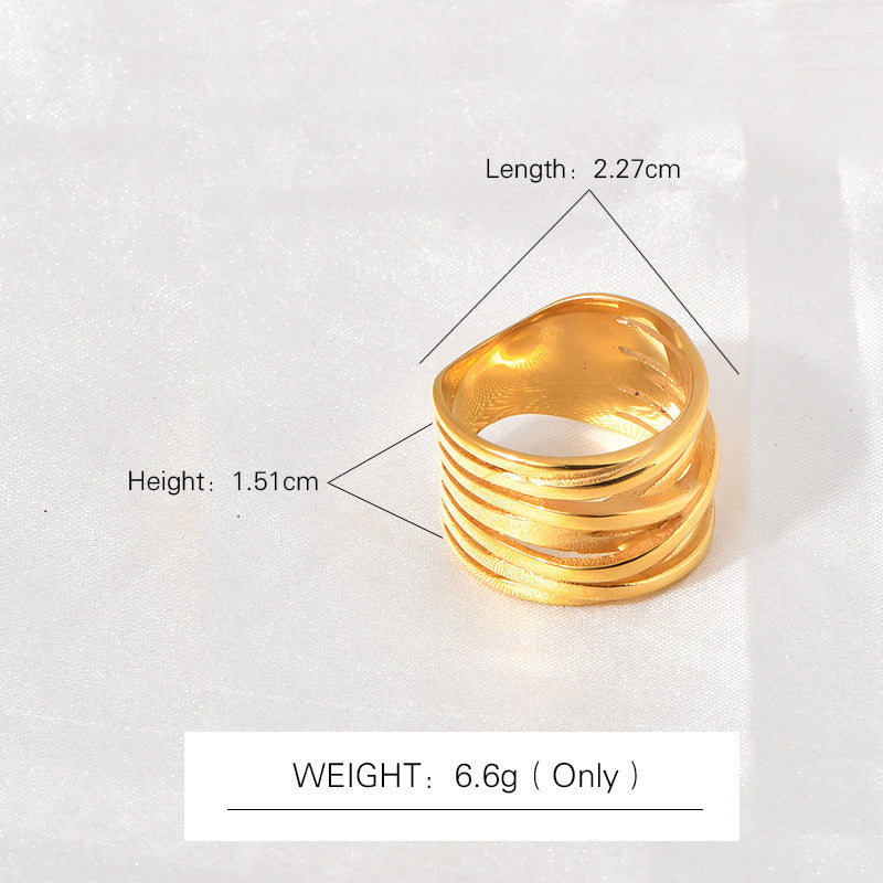 18K Gold Temperament Wild Index Finger Ring